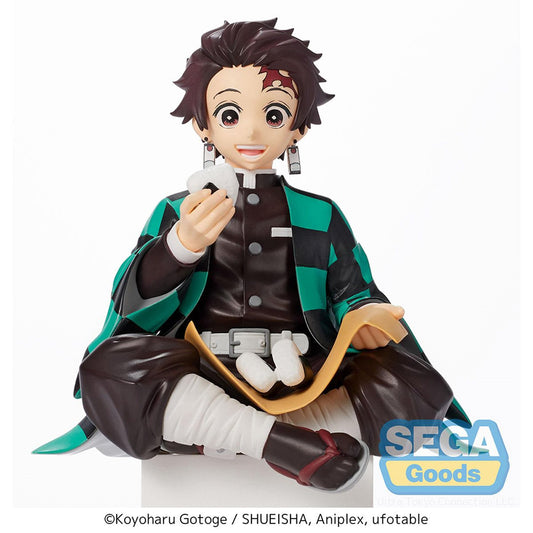 Tanjiro Kamado Eating Onigiri Perching Statue