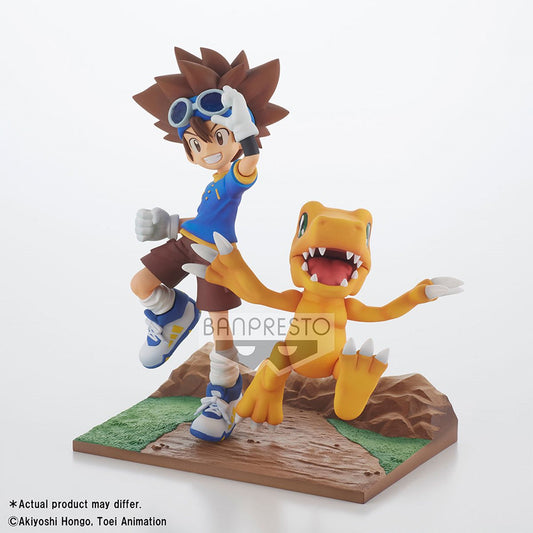 Taichi and Agumon Adventure Archives Statue