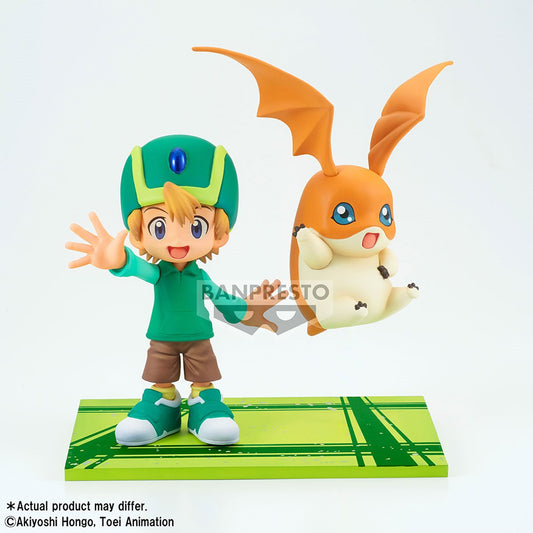 Takeru and Patamon Adventure Archives Statue