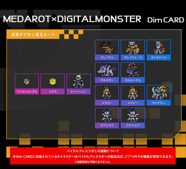 Digimon VB Medarot x DigitalMonster DIM Card