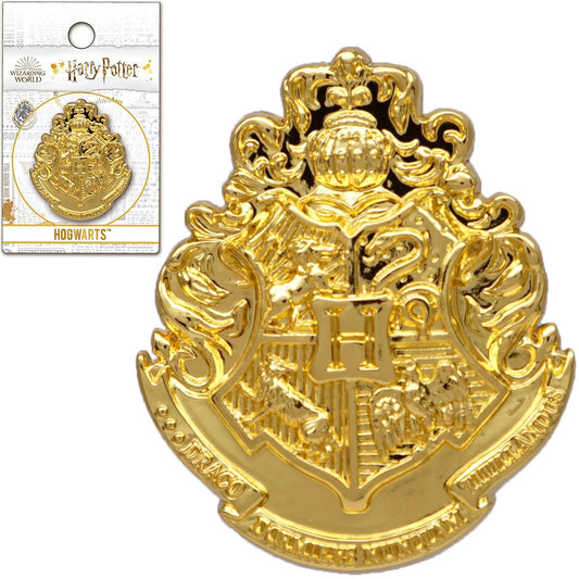 Hogwarts Crest Gold Deluxe Pewter Lapel Pin