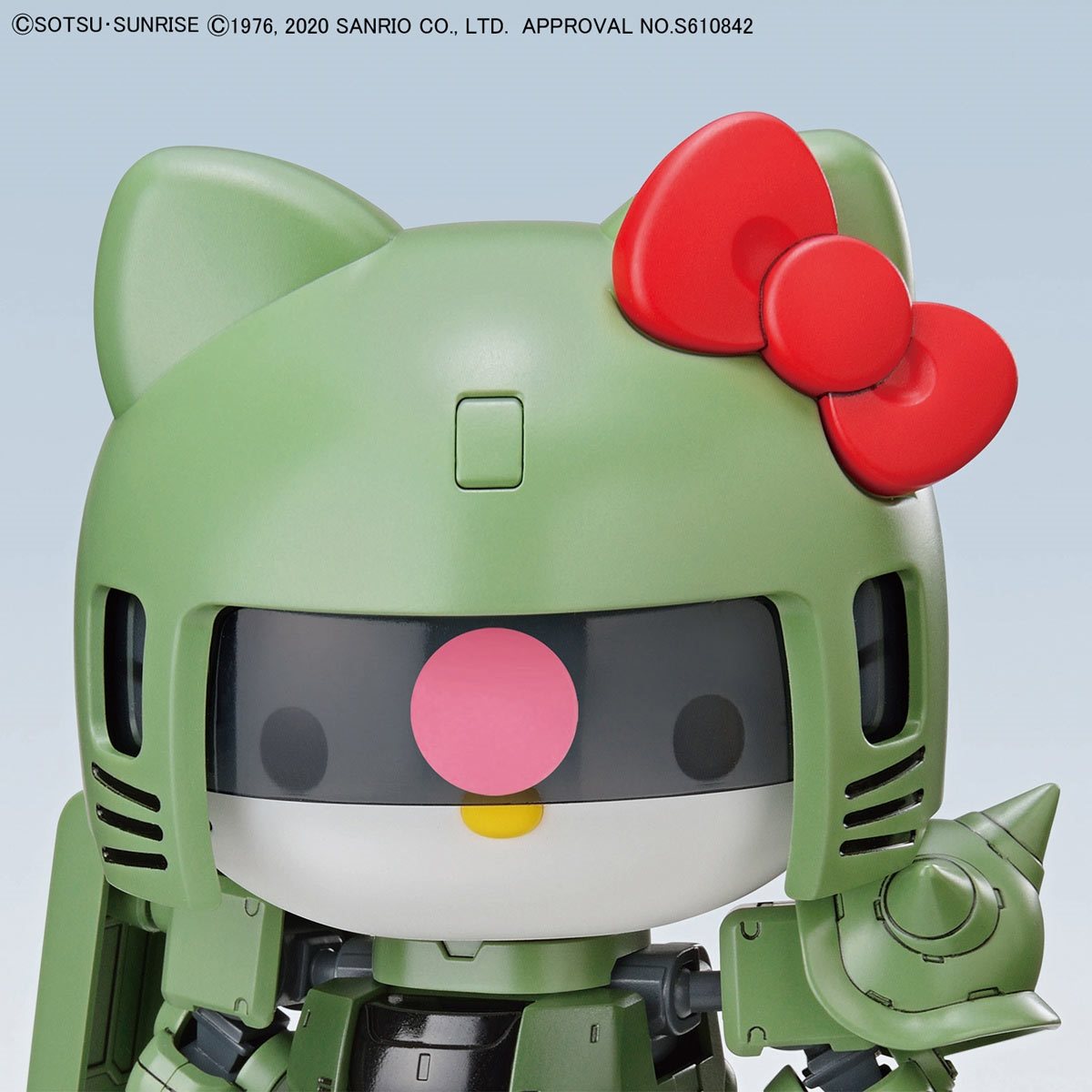 Hello Kitty and Zaku II SD Gundam Silhouette Model kit