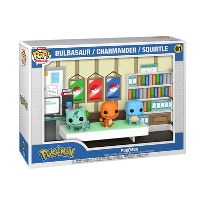 Bulbasaur, Charmander, and Squirtle Deluxe Funko Pop! Moment