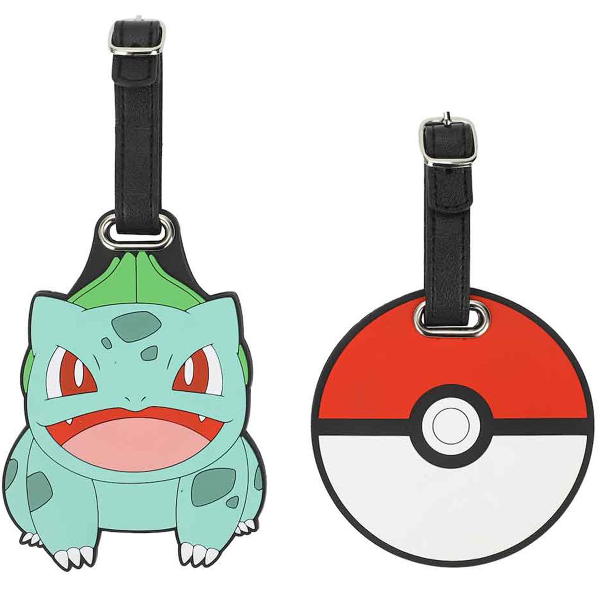 Bulbasaur and Pokeball Luggage Tag Set