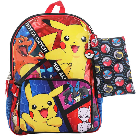 Pokemon Character 5-Piece Backpack Set