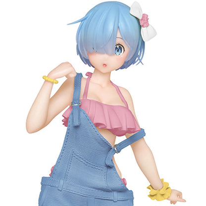 Rem in Salopette Swimwear Statue